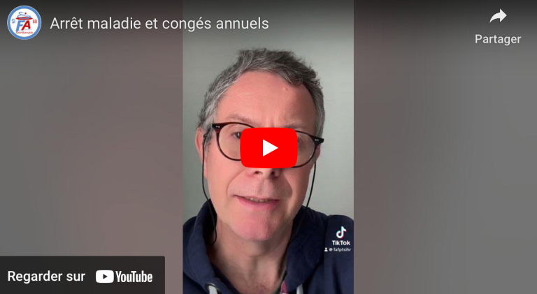 Arrêt Maladie & congès annuels: Vidéo