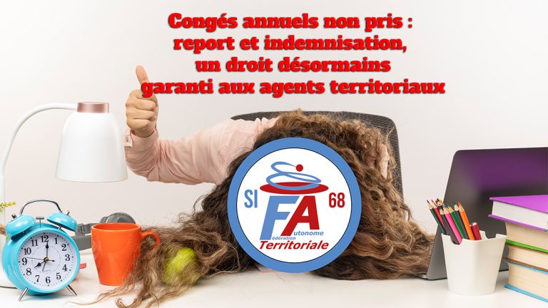 Congés annuels non pris dans la FPT : report et indemnisation, ce que change le décret 2025